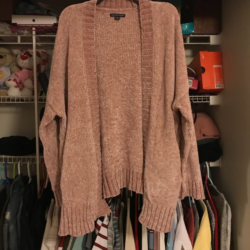 AMERICAN EAGLE CHENILLE CARDIGAN